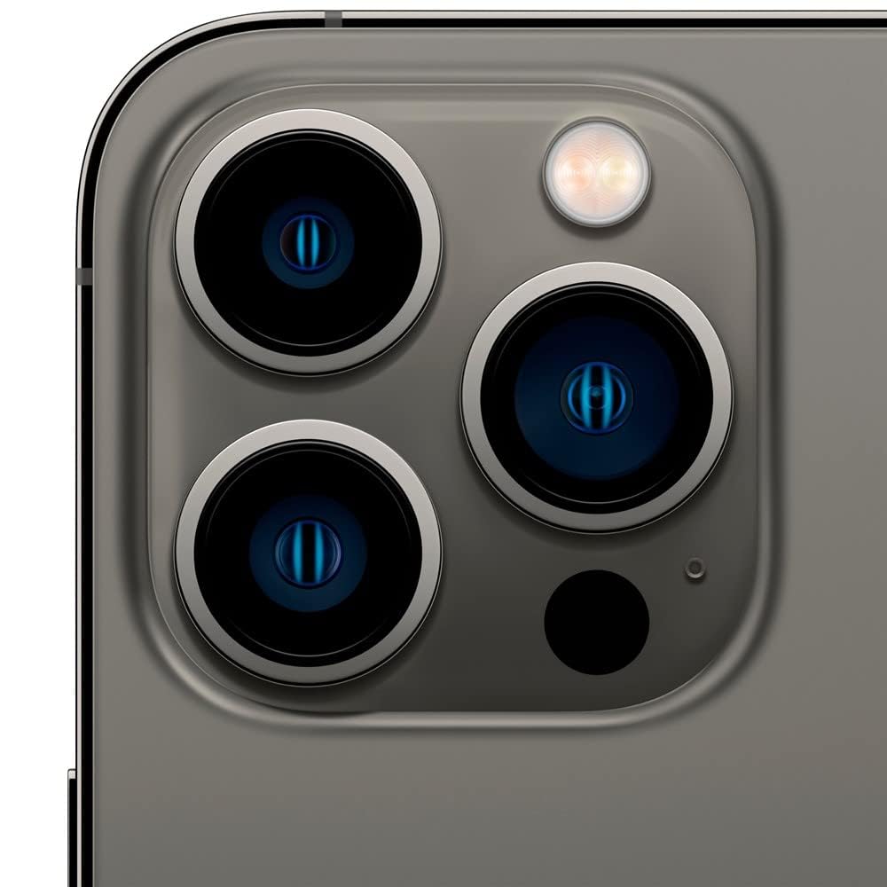 Apple iPhone 13 Pro Desbloqueado- 6.1" OLED , Chip A15 Bionic, 4GB RAM, 1 TB Externo, Cámara Frontal 12MP, 2532 x 1170 pixeles a 460 pp ,Ceramic Shield, Negro Grafito Reacondicionado